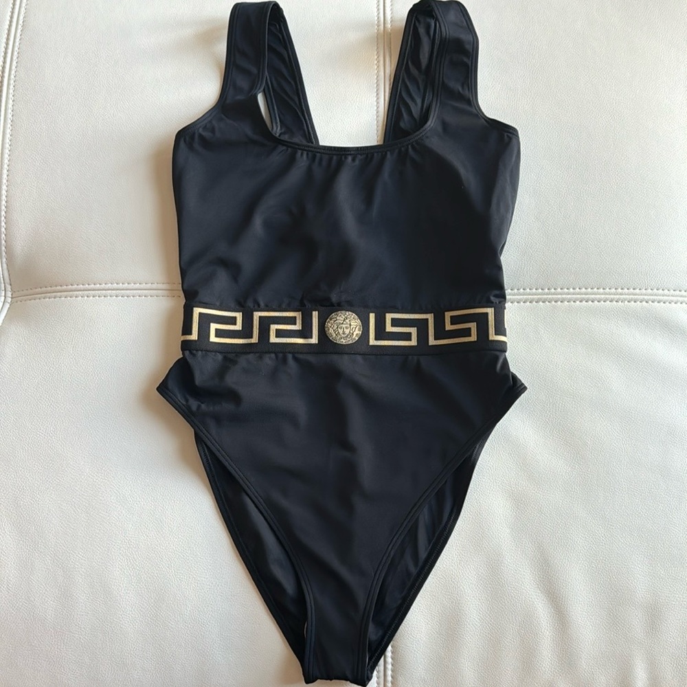 Versace black one piece